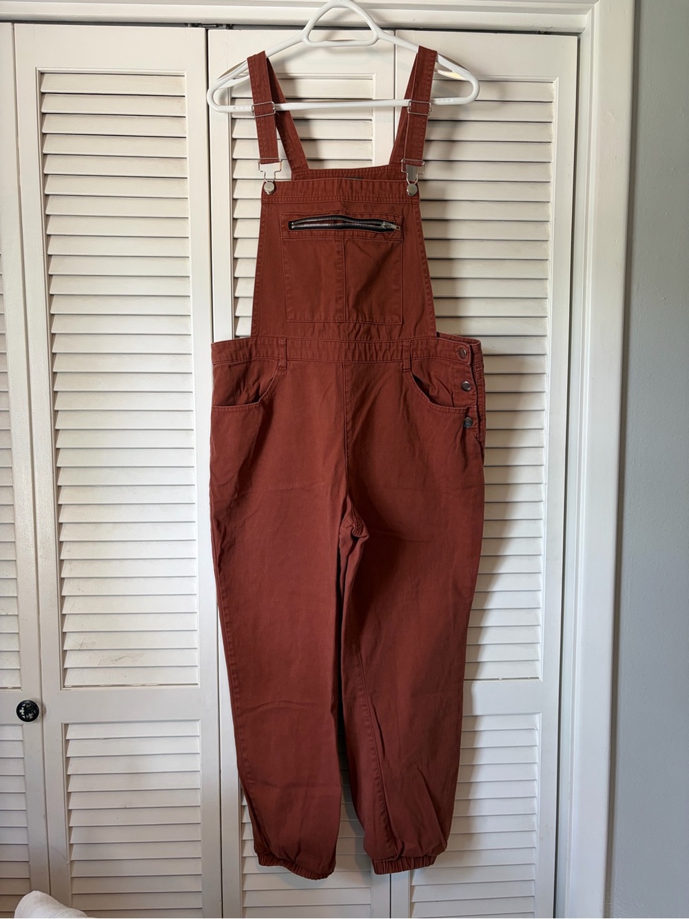 wild fable Rust-Orange Overalls